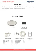 Preview for 2 page of ALTAI A2C Quick Setup Manual