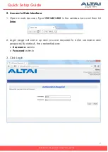 Preview for 7 page of ALTAI A2C Quick Setup Manual