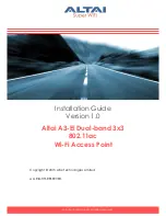 Preview for 1 page of ALTAI A3-Ei Installation Manual