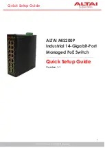 Preview for 1 page of ALTAI MIS200P Quick Setup Manual