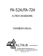 Altair FA-524 Owner'S Manual preview