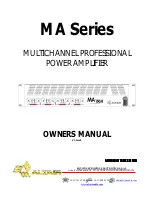 Altair MA SERIES Owner'S Manual предпросмотр