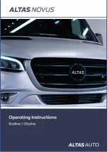 Предварительный просмотр 1 страницы ALTAS AUTO NOVUS Cityline Operating Instructions Manual