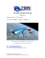 Altea erospace XR Flight Operation Manual предпросмотр