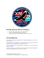 Preview for 5 page of Altea erospace XR Flight Operation Manual