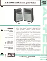 Altec Lansing 1203A SPEAKER SYSTEMS Manual предпросмотр