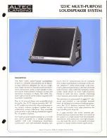 Altec Lansing 1231C SPEAKER SYSTEM Manual предпросмотр