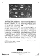 Предварительный просмотр 4 страницы Altec Lansing 1407A POWER AMPLIFIER Manual