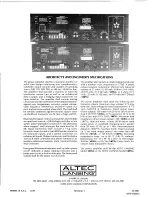 Предварительный просмотр 6 страницы Altec Lansing 1407A POWER AMPLIFIER Manual