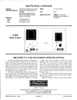 Предварительный просмотр 4 страницы Altec Lansing 1590E POWER AMPLIFIER Manual