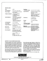 Preview for 2 page of Altec Lansing 1594C POWER AMPLIFIER Operating Instructions Manual