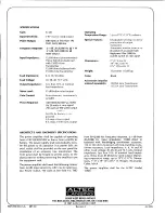 Предварительный просмотр 4 страницы Altec Lansing 1594C POWER AMPLIFIER Operating Instructions Manual