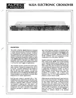 Предварительный просмотр 1 страницы Altec Lansing 1632A Manual