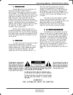 Предварительный просмотр 3 страницы Altec Lansing 1662A Operating Manual