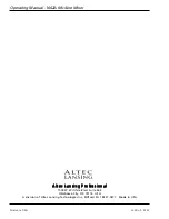 Preview for 12 page of Altec Lansing 1662A Operating Manual