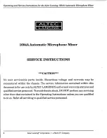 Предварительный просмотр 14 страницы Altec Lansing 1684A SIGNAL PROCESSING Manual