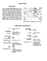 Preview for 3 page of Altec Lansing 1700C SIGNAL PROCESSING Specifications