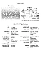 Предварительный просмотр 4 страницы Altec Lansing 1700C SIGNAL PROCESSING Specifications