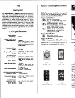 Preview for 6 page of Altec Lansing 1707C MIXER AMPLIFIER Operating And Service Instructions