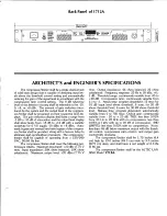 Предварительный просмотр 3 страницы Altec Lansing 1712A SIGNAL PROCESSING Specifications