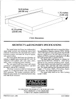 Предварительный просмотр 4 страницы Altec Lansing 1742A SIGNAL PROCESSING Specifications