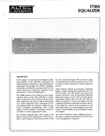 Preview for 5 page of Altec Lansing 1750A SIGNAL PROCESSING Manual