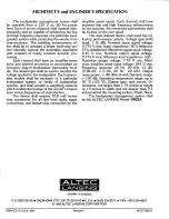 Предварительный просмотр 4 страницы Altec Lansing 1902A SIGNAL PROCESSING Brochure & Specs