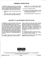 Preview for 4 page of Altec Lansing 2280B POWER AMPLIFIER Manual