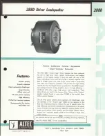 Altec Lansing 288D HF DRIVER Manual предпросмотр