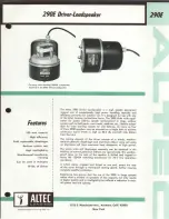 Altec Lansing 290 HF DRIVERS Manual предпросмотр