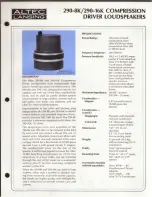 Preview for 5 page of Altec Lansing 290 HF DRIVERS Manual