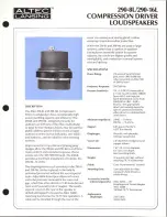 Предварительный просмотр 7 страницы Altec Lansing 290 HF DRIVERS Manual
