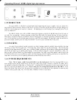 Предварительный просмотр 4 страницы Altec Lansing 4048A SIGNAL PROCESSING Manual