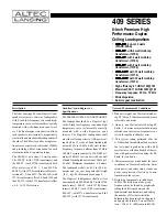 Altec Lansing 409-8E Specifications предпросмотр