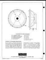 Preview for 2 page of Altec Lansing 416-8C LF SPEAKER Manual