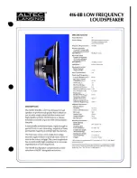 Предварительный просмотр 5 страницы Altec Lansing 416 LF SPEAKER Manual