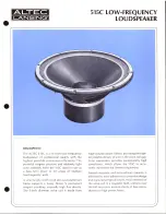 Предварительный просмотр 1 страницы Altec Lansing 515C LF SPEAKER Manual