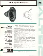 Preview for 1 page of Altec Lansing 615A CEILING SPEAKERS Manual