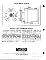 Preview for 2 page of Altec Lansing 731C HF DRIVER Manual