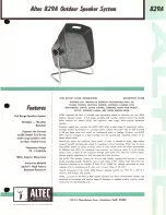 Preview for 1 page of Altec Lansing 829A SPEAKER SYSTEM Manual