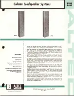 Altec Lansing 839A SPEAKER SYSTEM Manual предпросмотр