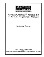 Предварительный просмотр 12 страницы Altec Lansing 8428A SIGNAL PROCESSING Manual