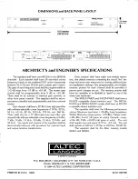 Предварительный просмотр 4 страницы Altec Lansing 8431A SIGNAL PROCESSING Manual