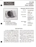 Altec Lansing 932-8B SPEAKER SYSTEM Manual preview