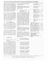 Preview for 8 page of Altec Lansing 9441 POWER AMPLIFIER Operating And Service Instructions