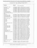 Preview for 16 page of Altec Lansing 9441 POWER AMPLIFIER Operating And Service Instructions