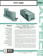 Preview for 1 page of Altec Lansing 9475A Operating Instructions Manual