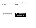 Preview for 1 page of Altec Lansing ACS295 User Manual