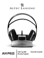 Altec Lansing AHP 612 User Manual preview