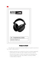 Предварительный просмотр 1 страницы Altec Lansing AL-CAQ500 User Manual